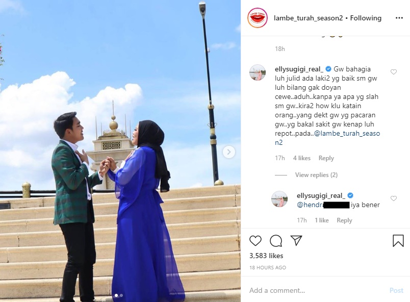 Ely Sugigi ‘Ngegas’ Usai Kemesraan Bareng Aditya Gumelar di Luar Negeri ‘Diusik’