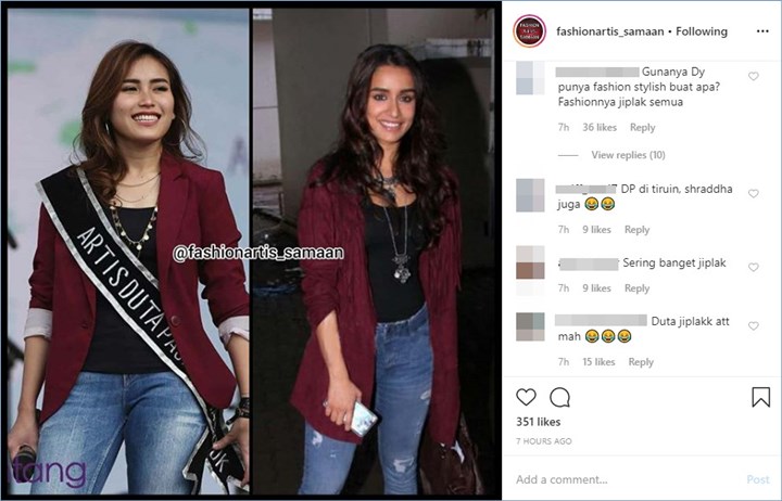 busana ayu ting ting dicibir