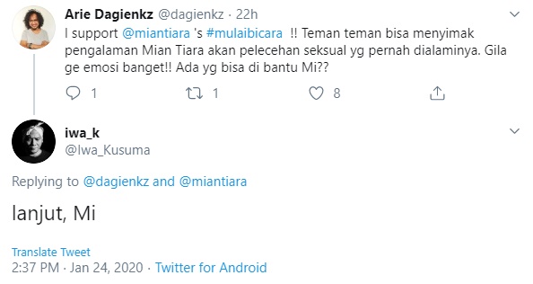 Berani Cerita Soal Pelecehan Seksual, Mian Tiara Tuai Dukungan Penuh dari Dua Seleb Ini