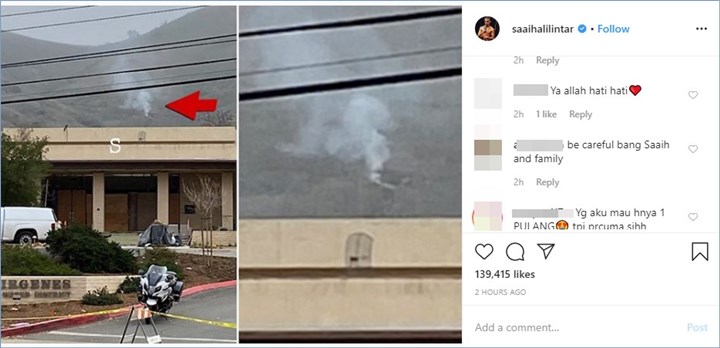 saaih halilintar menginap tak jauh dari kecelakaan kobe bryant