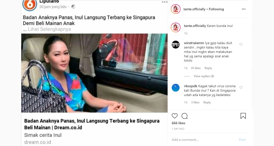 Anak Jatuh Sakit, Inul Daratista Sigap ke Singapura untuk Beli Mainan Direspons Pro Kontra