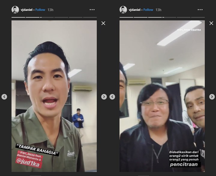 instagram story vj daniel