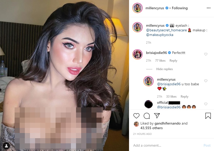 Millendaru Pakai Baju Atasan \'Melorot\', Brisia Jodie Lempar Pujian Auto Kena Protes