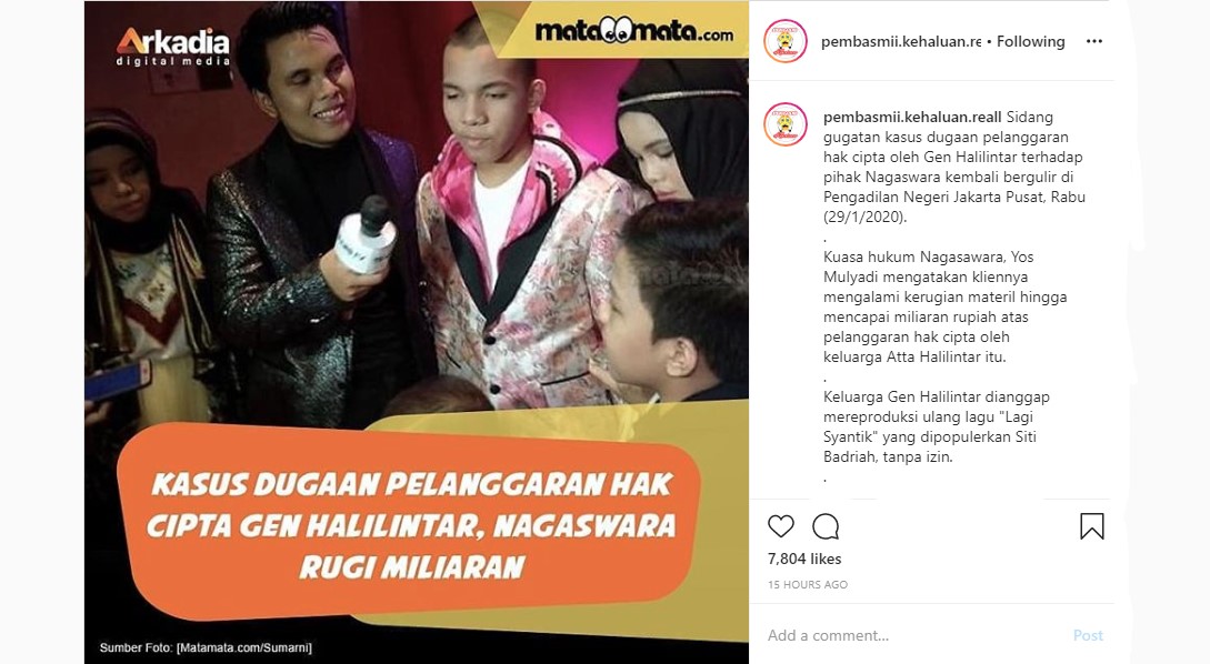 Gen Halilintar Tersandung Kasus Dugaan Pelanggaran Hak Cipta, Seruan Syukur Justru Menggema