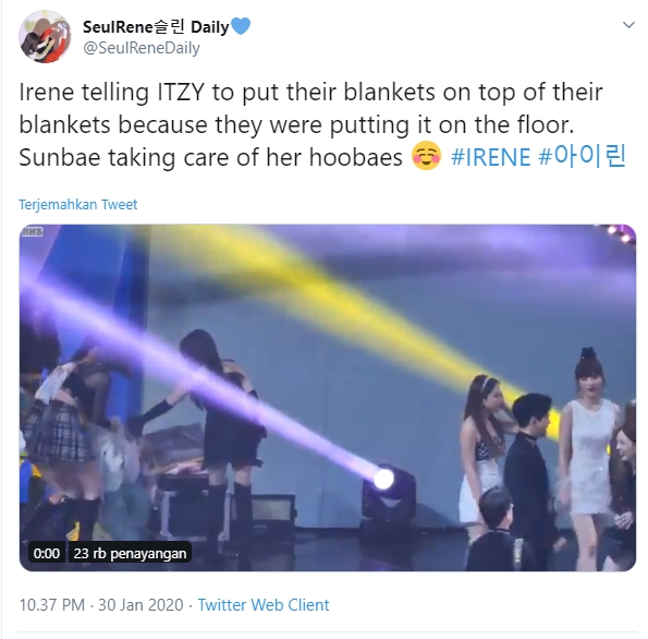 Irene Red Velvet Dipuji Netizen Gara-Gara Lakukan Ini Pada ITZY Di \'Seoul Music Awards 2020\'