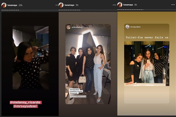 Terlihat Bareng Lagi, Luna Maya Buka Suara Soal Gosip Tengkar dengan Melaney Ricardo