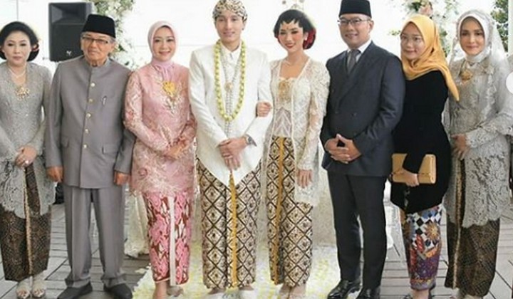 Foto:  Ridwan Kamil Jadi Saksi Nikah Isyana Sarasvati dan Rayhan