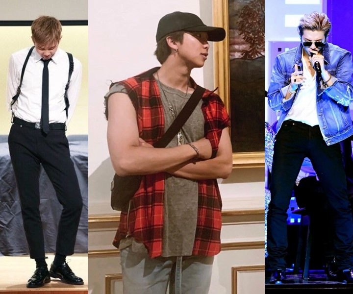 Dari Kurus Sampai Berotot, Fans Bagikan Transformasi Fisik RM BTS Dari Masa Ke Masa