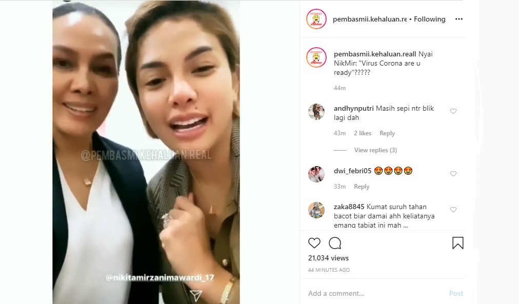 Nikita Mirzani Siap Lawan \'Virus Corona\' Pasca Bebas, Dukungan Justru Tak Bersambut