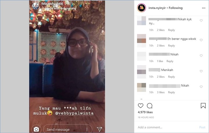 vebby palwinta disebut akan segera menikah