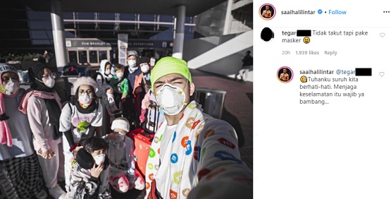 Saaih Halilintar ‘Diserang Tanpa Ampun’ Usai Ngaku Tak Takut Virus Corona