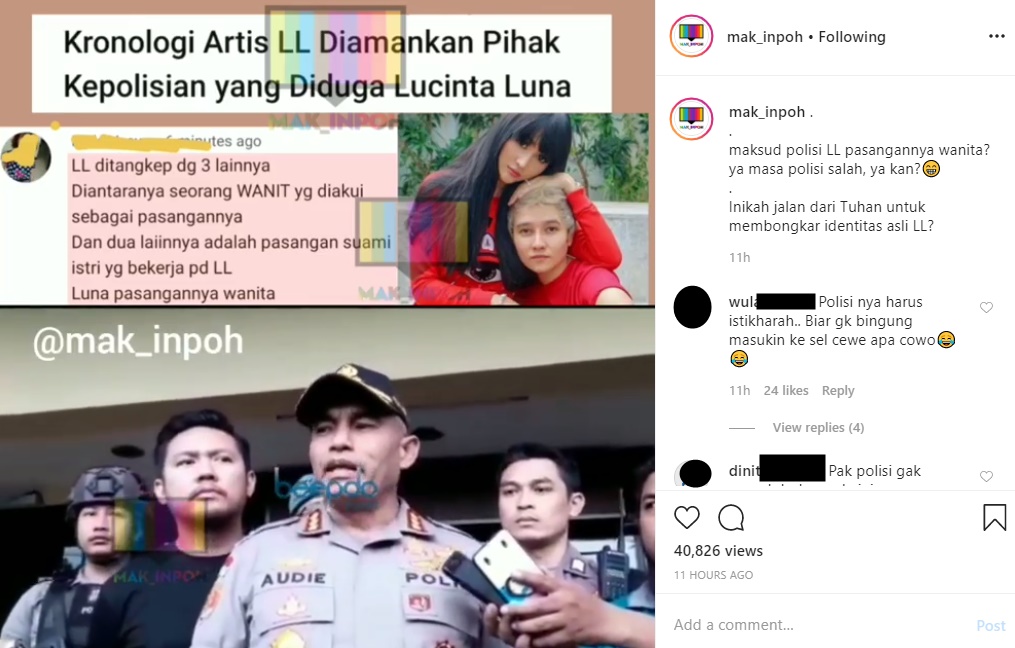 Polisi Ungkap Kronologi Penangkapan Lucinta Luna, Abash Terbukti Wanita?