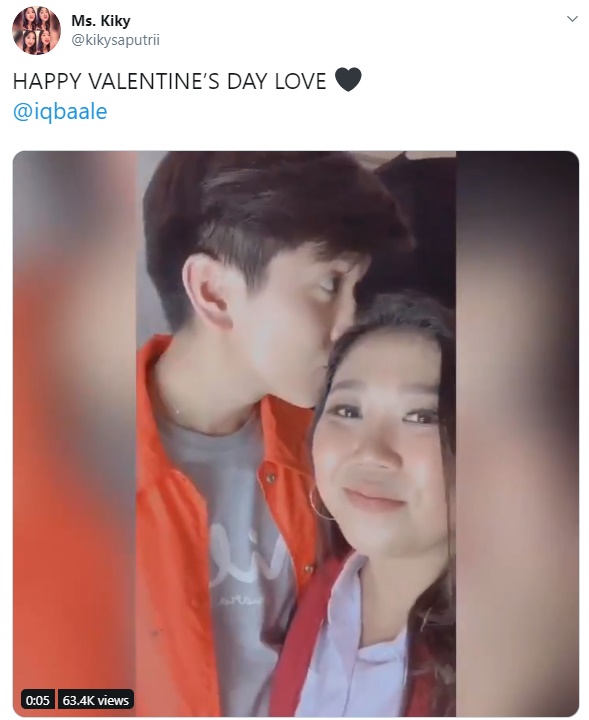Bukan Vanesha Prescilla, Iqbaal Ramadhan Kecup Rambut Cewek Ini di hari Valentine