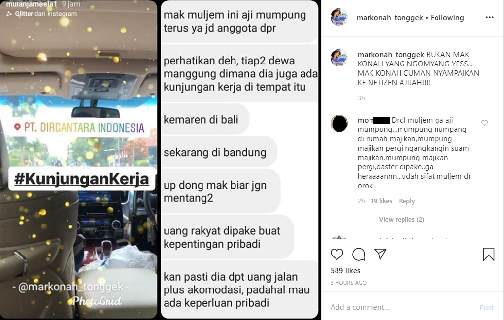 Pamer Kunjungan Kerja, Mulan Jameela Malah Dicurigai Aji Mumpung