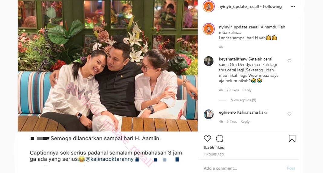 Sahabat Ungkap Kalina Oktarani Akan Segera Menikah Lagi, Komentar Sinis Malah Mencuat