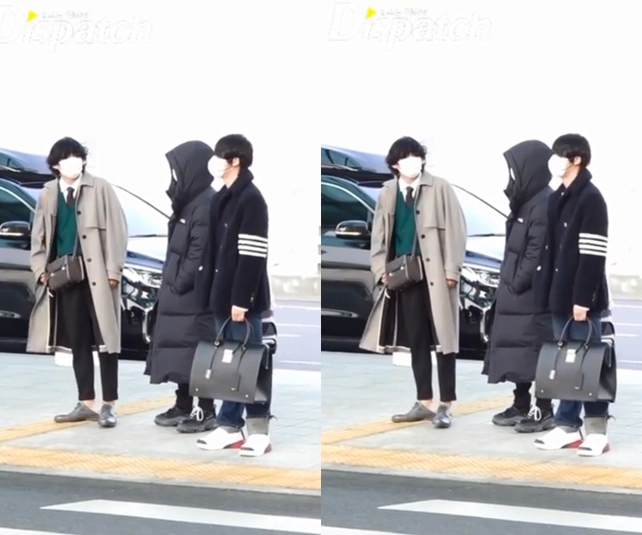 Dispatch Rilis Video BTS Saat di Bandara, Kebiasaan Unik V Langsung Jadi Sorotan