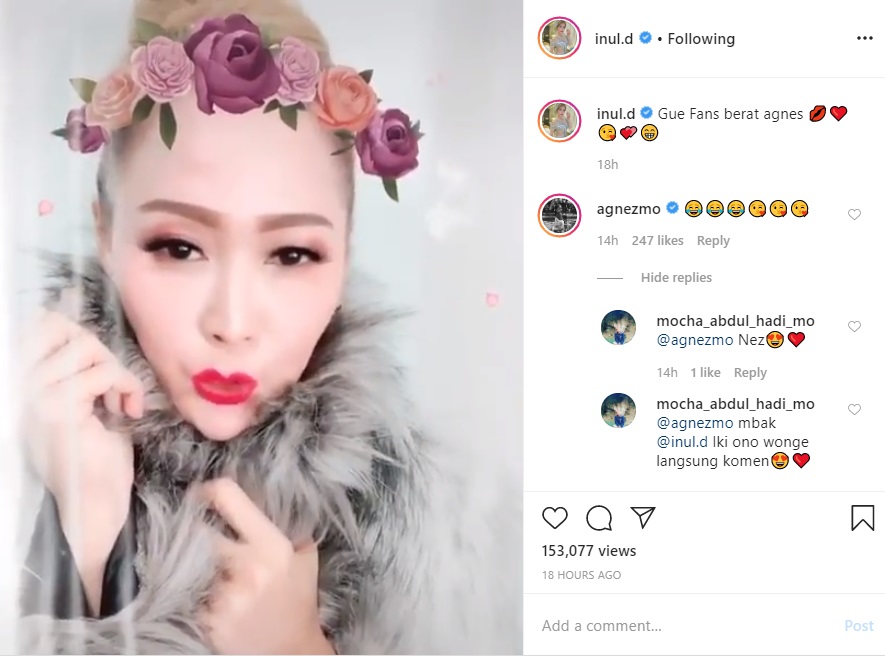 Inul Daratista Asyik Lip Sync Lagu ‘Matahariku’, Reaksi Agnesz Mo Jadi Perhatian