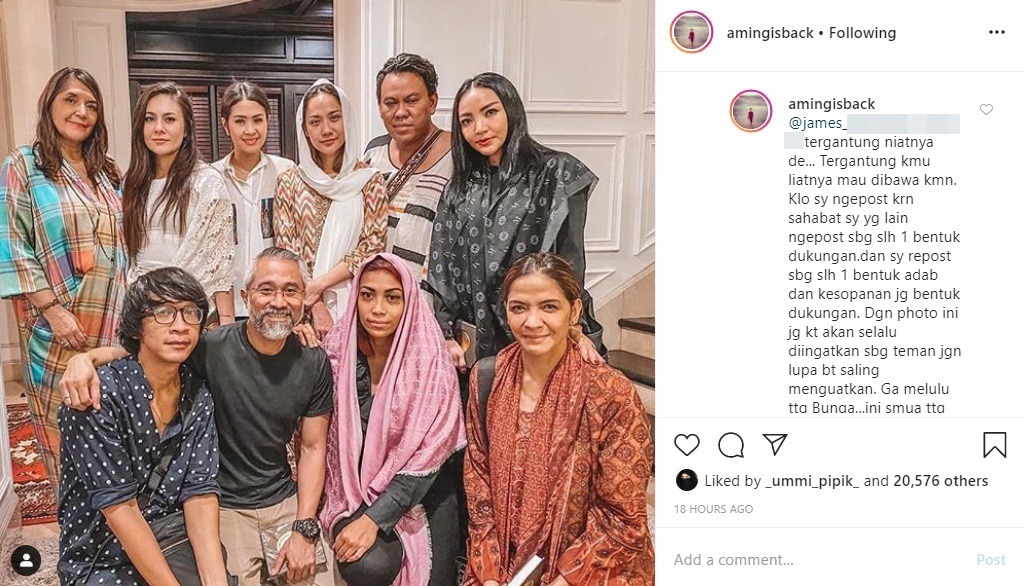 Ikut Dikritik Usai Foto Bareng BCL, Jawaban Aming Tuai Acungan Jempol