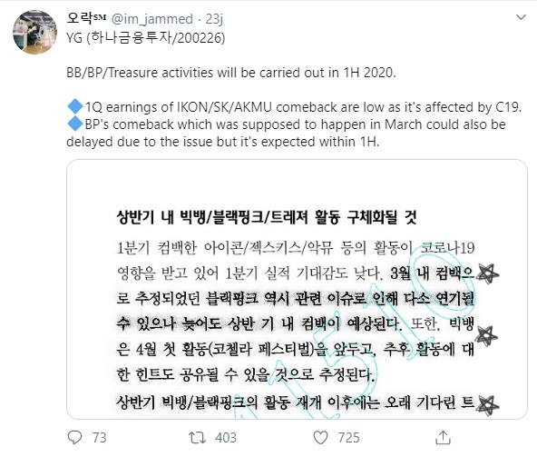 Comeback BLACKPINK Diperkirakan Bakal Tertunda Karena Coronavirus