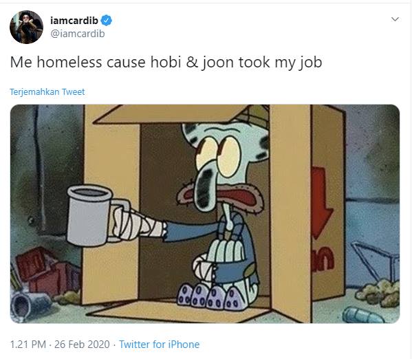 BTS Nyanyikal \'Finesse\', Cardi B dan Bruno Mars Beri Respon Manis Ini