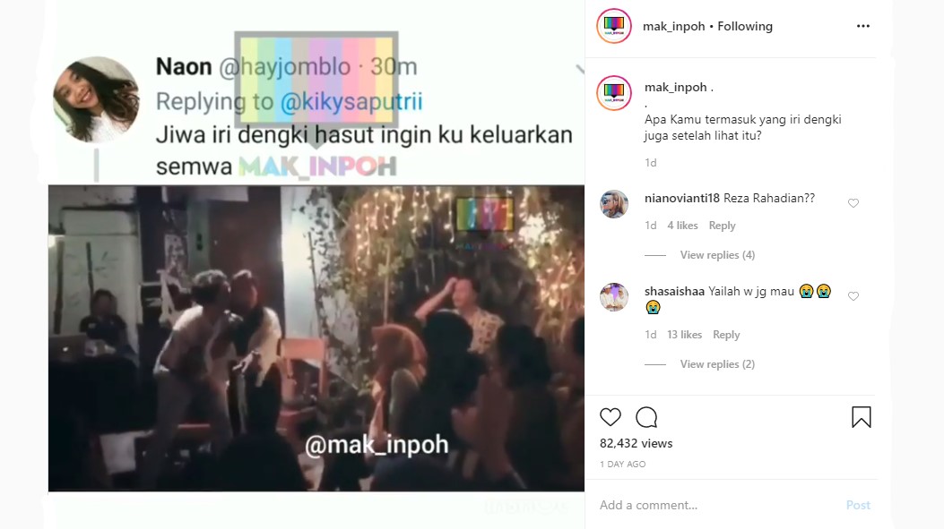 Biasa Jadi \'Korban\', Reza Rahadian Kini Malah \'Nyosor\' ke Kiky Saputri Bikin Kaum Hawa Histeris