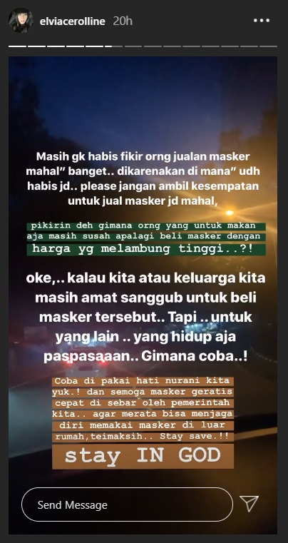 Harga Masker Melambung, Nafa Urbach Hingga Elvia Cerolline ‘Elus Dada’ Seraya Sindir Menohok