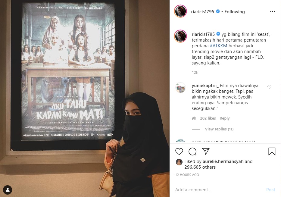 Sempat Dibilang ‘Sesat’, Film Natasha Wilona-Ria Ricis Rebut Hati Penonton di Hari Pertama Tayan