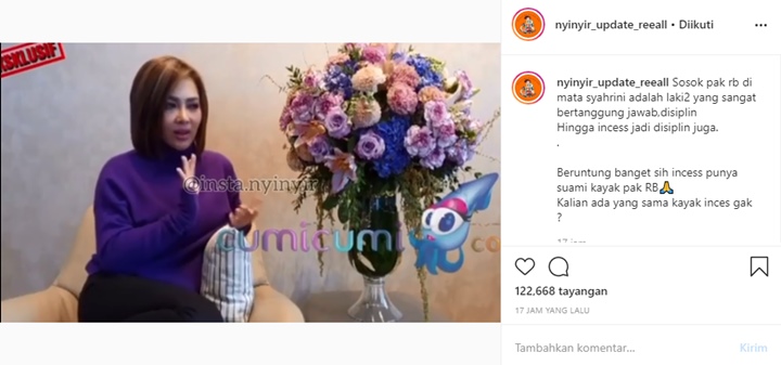 Kemesraan Sering Dicibir, Syahrini Beberkan Sikap Teladan Dari Reino Barack