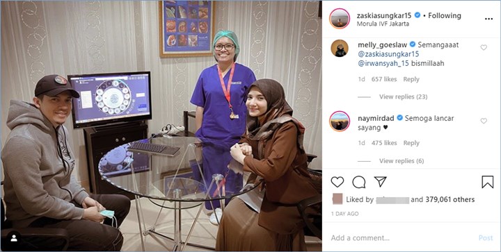 irwansyah dan zaskia sungkar dibanjiri doa para selebriti