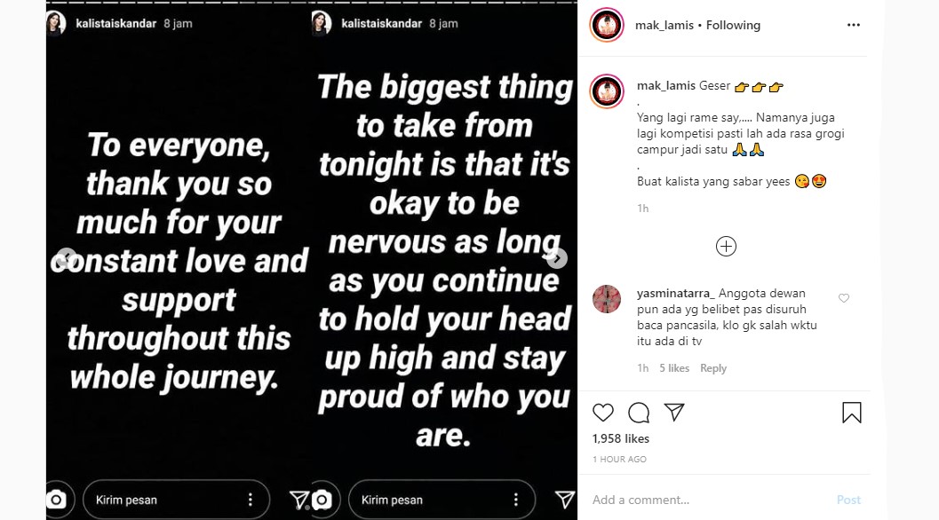 Kalista Iskandar Wakil Sumbar Berterima Kasih Meski Dibully Tak Hafal Pancasila