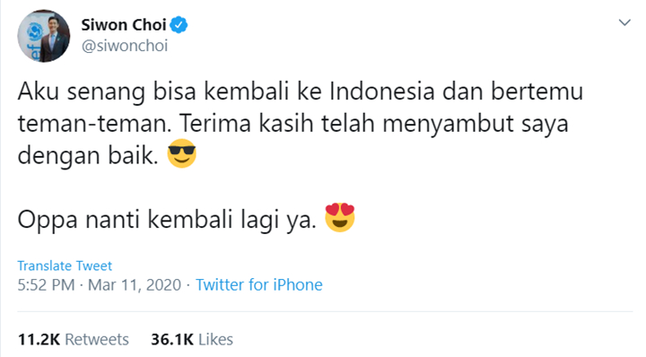 Siwon Super Junior Pamit Pulang Kampung, Netizen Indonesia Malah Buat Guyonan Receh