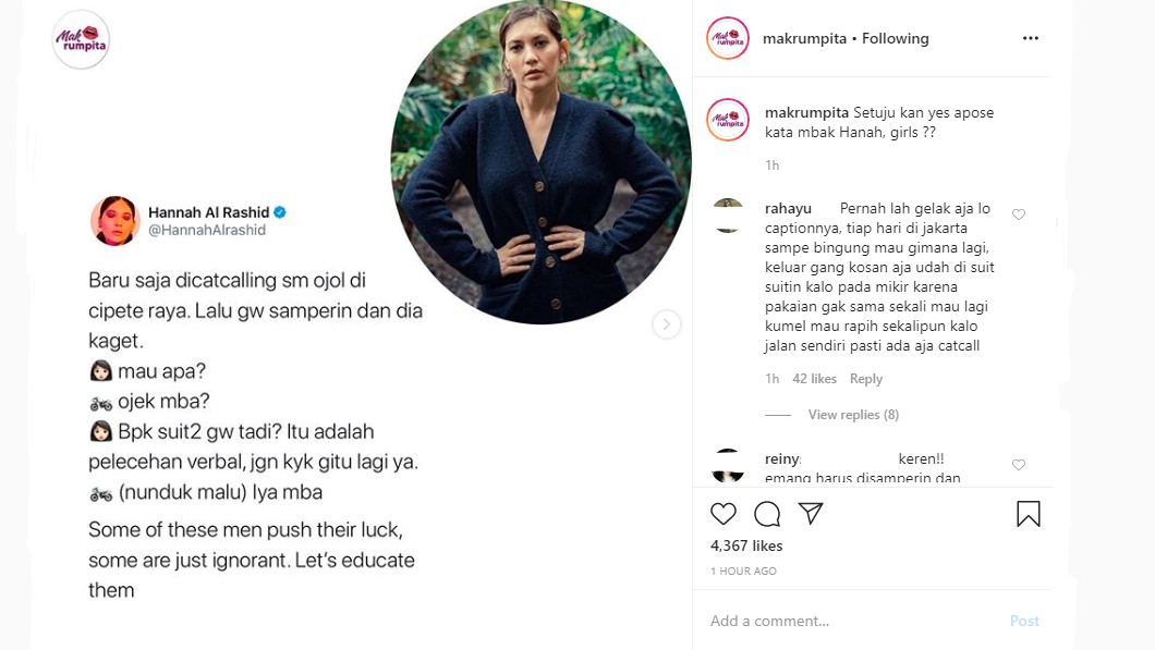 Hannah Al Rasyid Jadi Korban Pelecehan Verbal Sopir Ojol, Langsung Lakukan Hal Ini Tuai Apresiasi