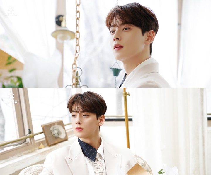 Pemotretan Grup, Cha Eun Woo ASTRO Tunjukkan Pesona Jadi Penjual Bunga Idaman Hati