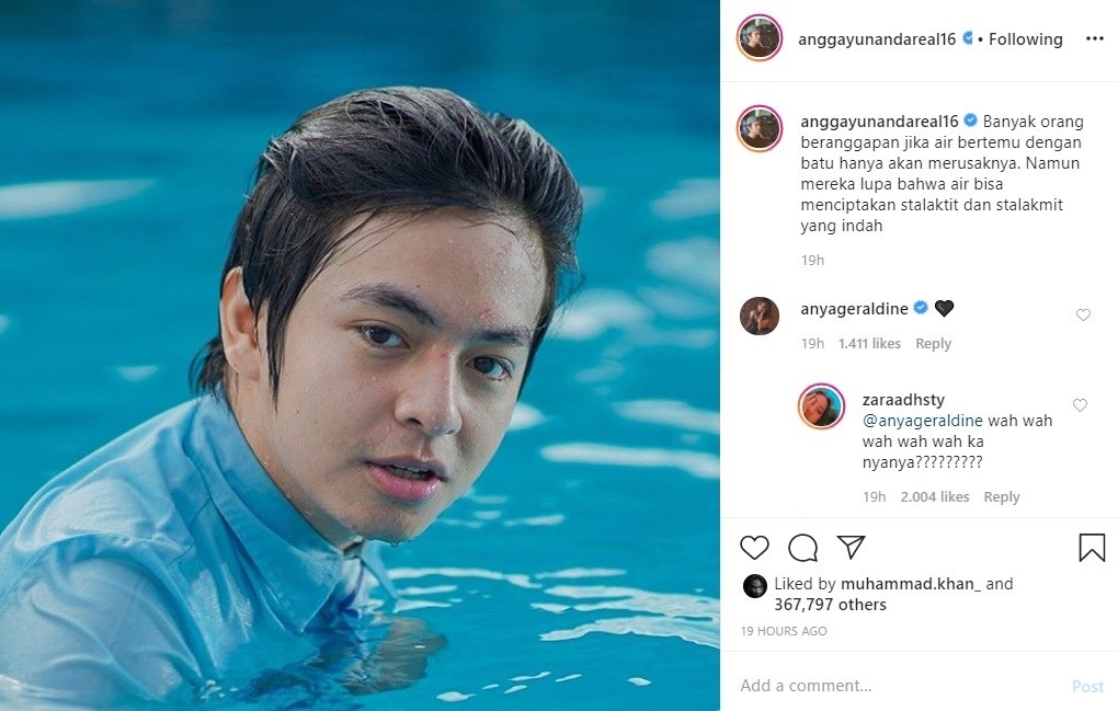 Anya Geraldine ‘Numpang Lewat’ di Foto Renang Angga Yunanda, Adhisty Zara Gercep Bilang Begini