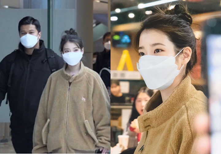 Kocak, Wajah IU Dianggap Terlalu Mungil Sampai \'Kedodoran\' Pakai Masker Dewasa