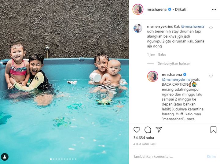 Shareena Rizky Dikritik Pilih Isolasi Diri Sambil Kumpul Keluarga