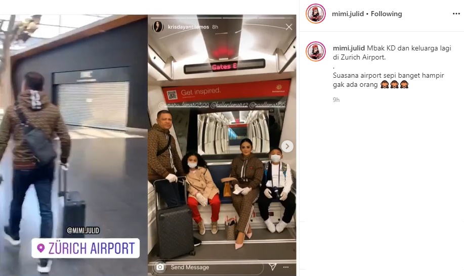 Krisdayanti Bagikan Potret ‘Tak Berpenghuni’ Bandara Zurich Malah Bikin Berang Publik