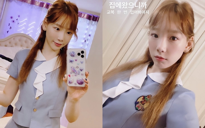 Tae Yeon PD Pakai Seragam Sekolah Meski Sudah ‘Berkepala Tiga’
