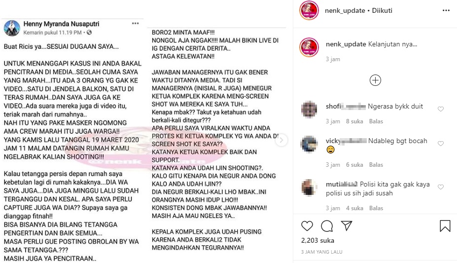 Ria Ricis Beri Klarifikasi, Tetangga ‘Patahkan’ Lagi Pembelaan Diri Adik Oki Setiana Dewi?