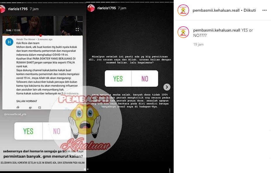 Sempat Ogah Pamer, Ria Ricis Rencana Bikin Konten Donasi Covid-19 Disambut Hangat?
