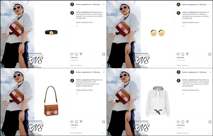 harga fashion item yang dikenakan nagita slavina mencapai 100 juta rupiah