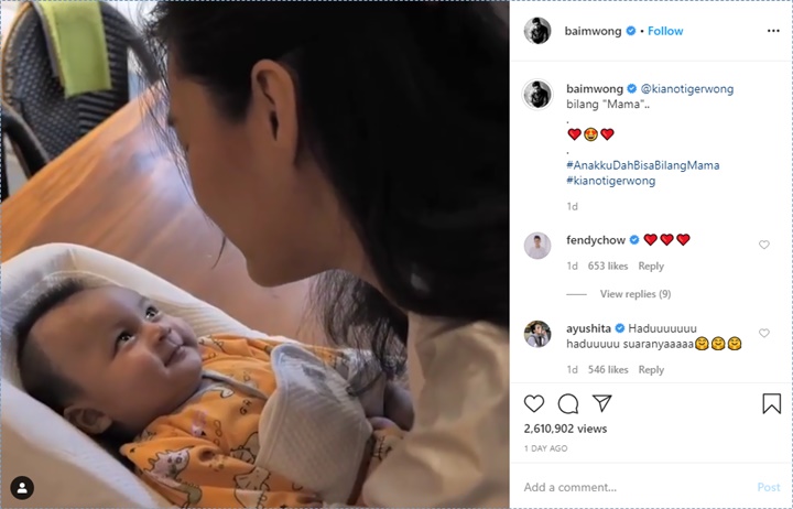 putra baim wong sudah bisa memanggil paula verhoeven