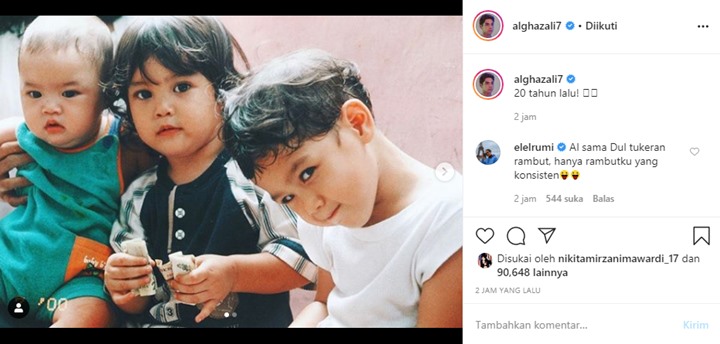 Al Ghazali ‘Centil’ di Potret 20 Tahun Silam, EL Rumi Sampai Komentari Begini