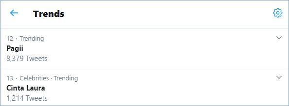 cinta laura menjadi trending topic