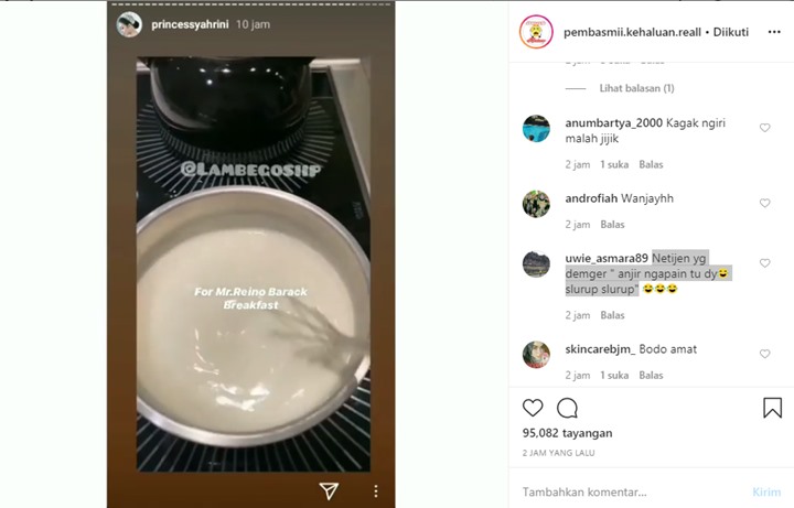 Suara Manja Syahrini Saat Siapkan Sarapan Untuk Reino Barack Bikin Gagal Fokus