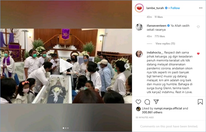 keputusan glenn fredly membatasi ziarah dibanjiri pujian