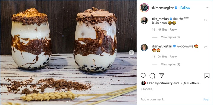 dalgona coffee buatan shireen sungkar