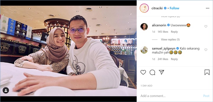 para selebriti mengomentari unggahan citra kirana