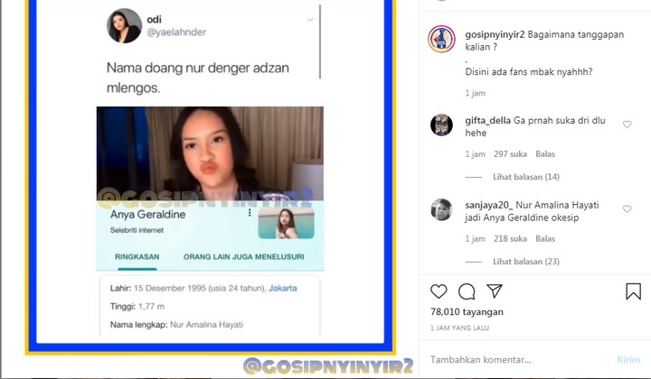 Dituding Melengos Dengar Azan, Anya Geraldine Ramai Diperbincangkan Netizen