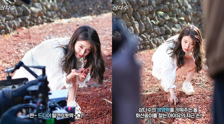 Tanpa Edit, BTS Pemotretan IU Jadi Model Air Mineral Bikin Oleng